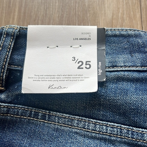 KanCan Blue Jean Shorts High-Waisted Distressed - Picture 5 of 7